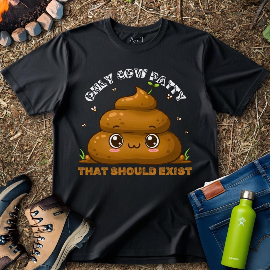 Aye I T-Shirt Black / S Cow Patty T-Shirt