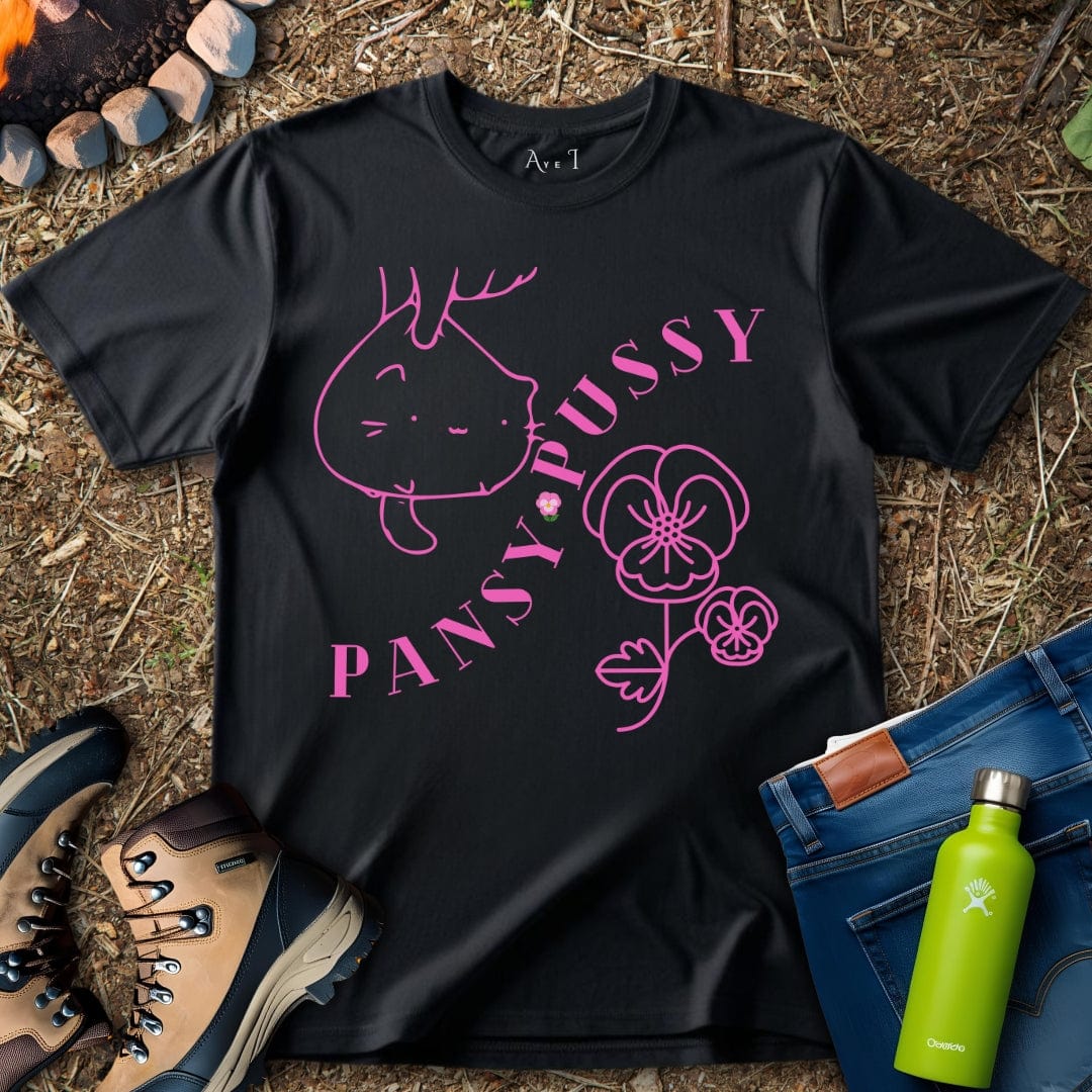 Aye I T-Shirt Black / S Flower Pussycat T-Shirt
