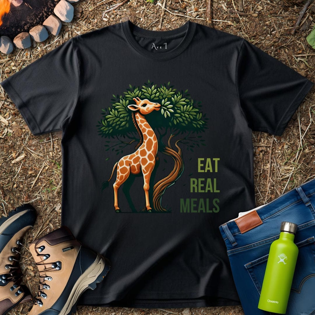 Aye I T-Shirt Black / S Giraffe Meals T-Shirt