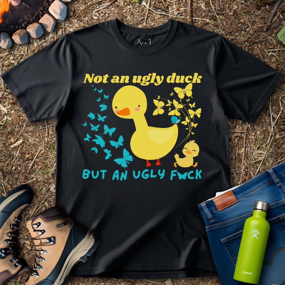Aye I T-Shirt Black / S Simple Butterfly Duck T-Shirt