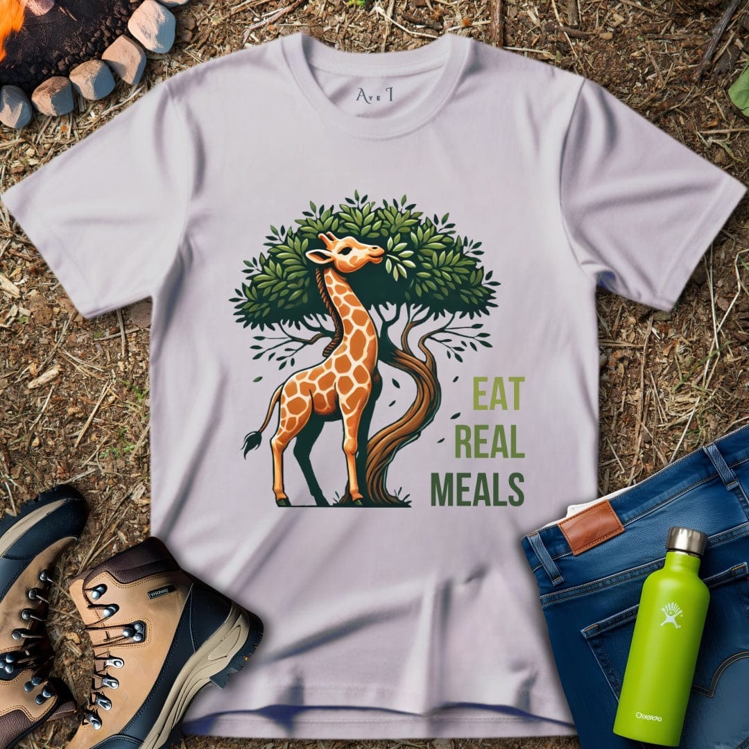 Aye I T-Shirt Ice Grey / S Giraffe Meals T-Shirt