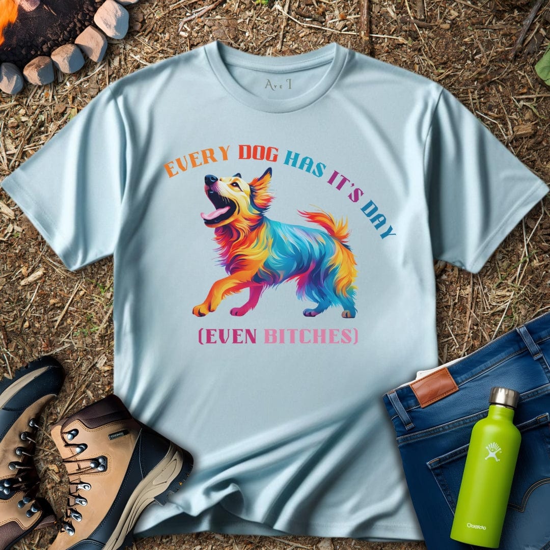 Aye I T-Shirt Light Blue / S Dog Day T-Shirt