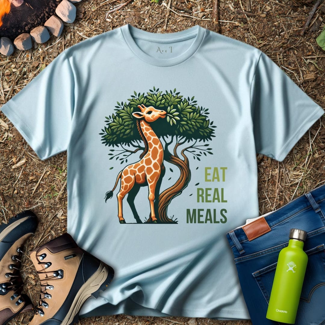 Aye I T-Shirt Light Blue / S Giraffe Meals T-Shirt