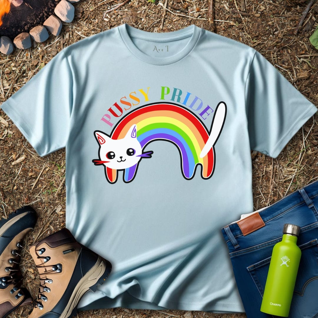 Aye I T-Shirt Light Blue / S Pussycat Pride T-Shirt