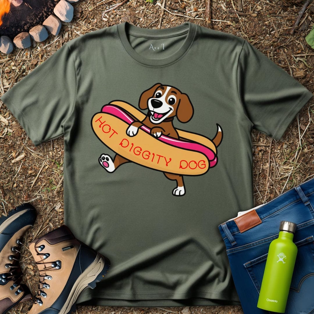 Aye I T-Shirt Military Green / S Dog Food T-Shirt