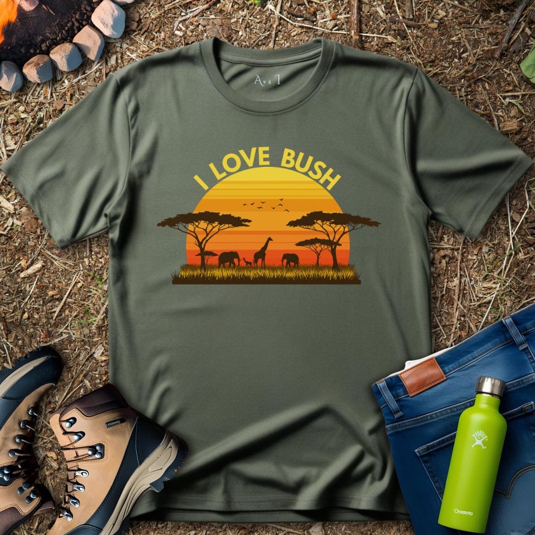 Aye I T-Shirt Military Green / S Love Bush T-Shirt