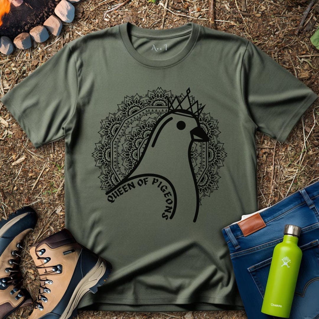 Aye I T-Shirt Military Green / S Pigeon Queen T-Shirt