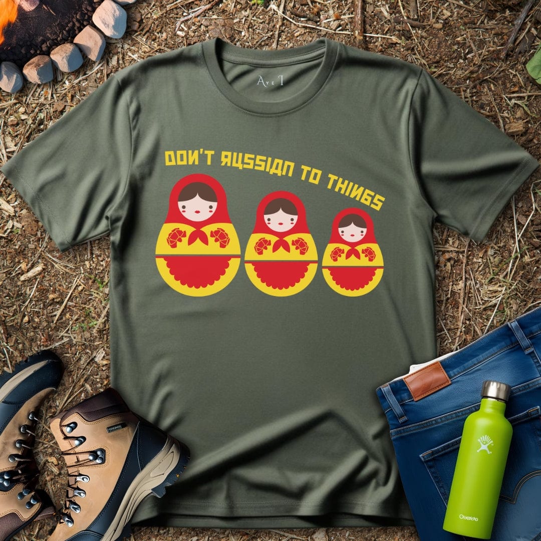 Aye I T-Shirt Military Green / S Russian T-Shirt