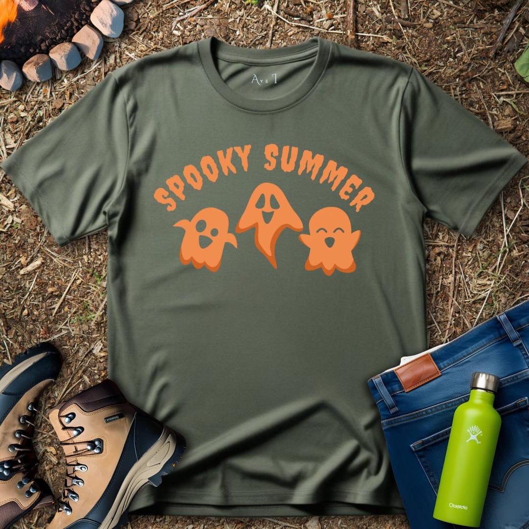 Aye I T-Shirt Military Green / S Simple Summer Halloween T-Shirt