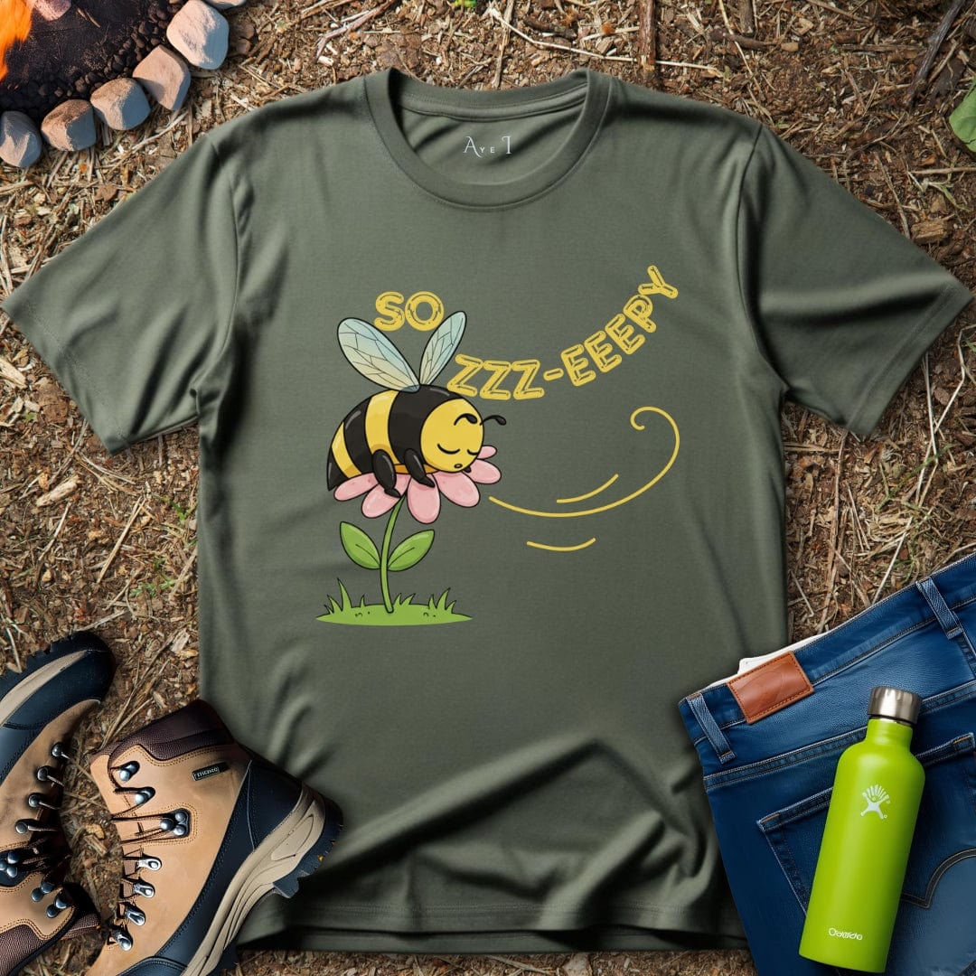 Aye I T-Shirt Military Green / S Tired Bee T-Shirt