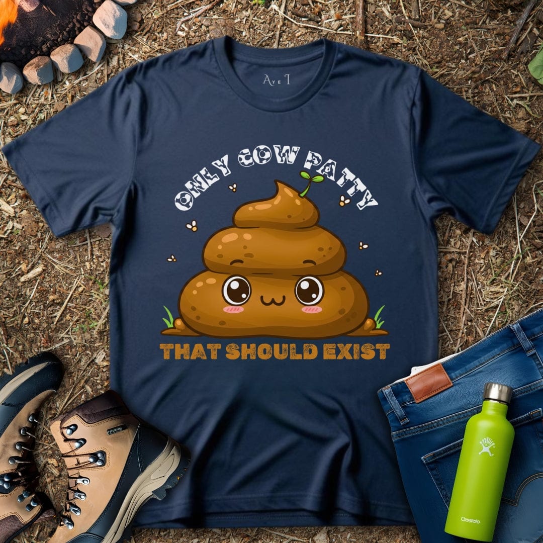 Aye I T-Shirt Navy / S Cow Patty T-Shirt