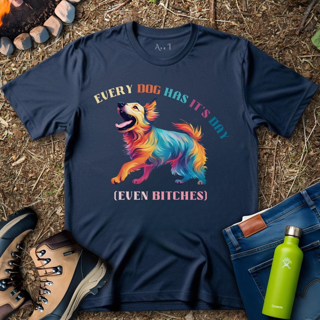 Aye I T-Shirt Navy / S Dog Day T-Shirt