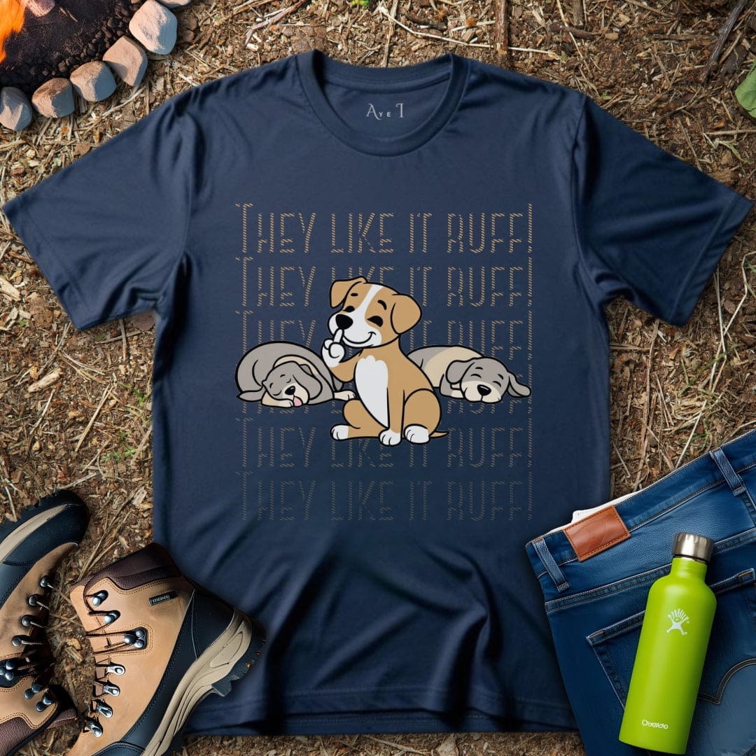 Aye I T-Shirt Navy / S Dogs Hanging T-Shirt