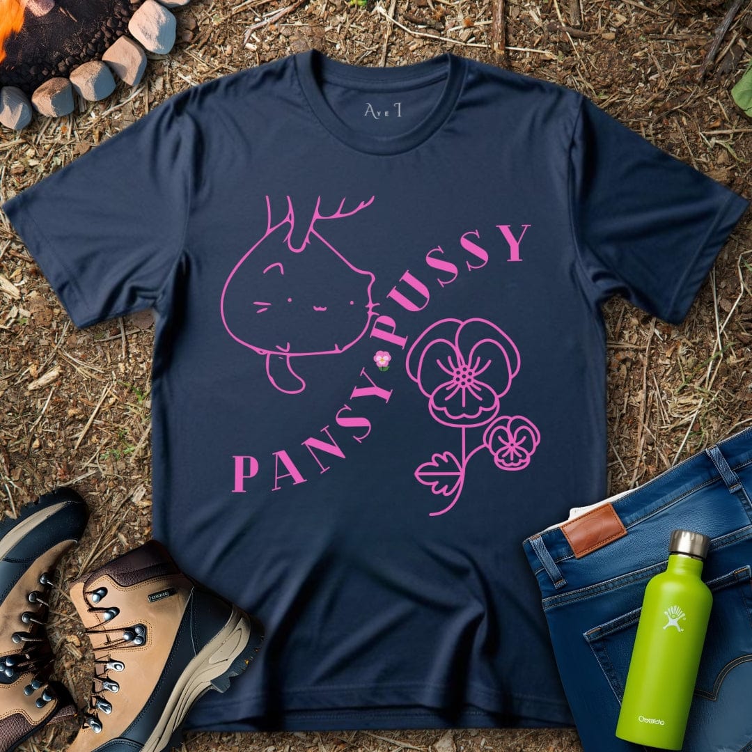 Aye I T-Shirt Navy / S Flower Pussycat T-Shirt