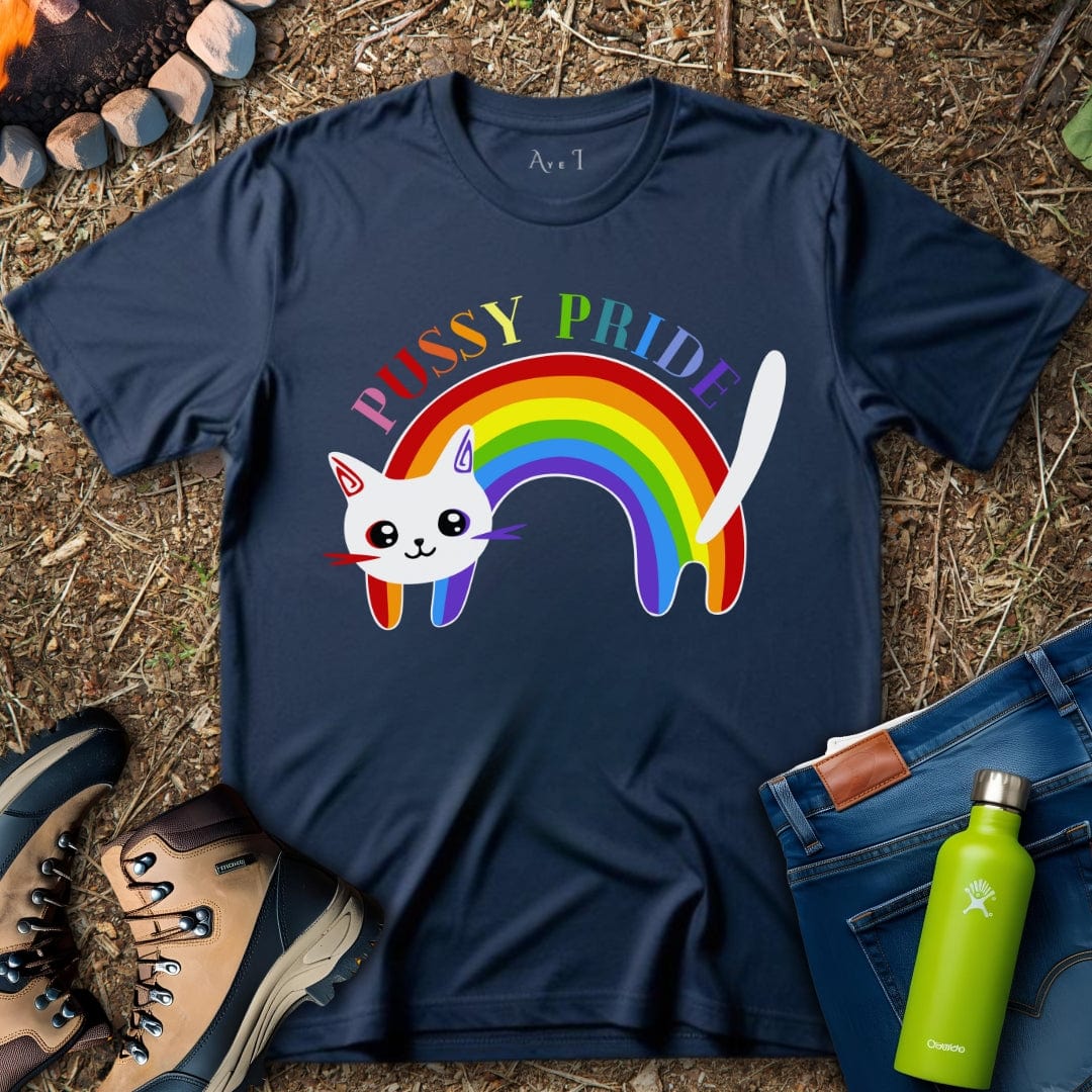 Aye I T-Shirt Navy / S Pussycat Pride T-Shirt