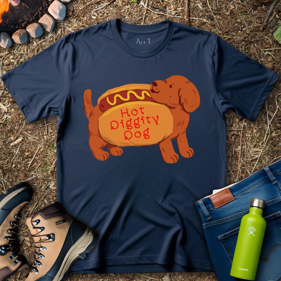 Aye I T-Shirt Navy / S Simple Dog Food T-Shirt