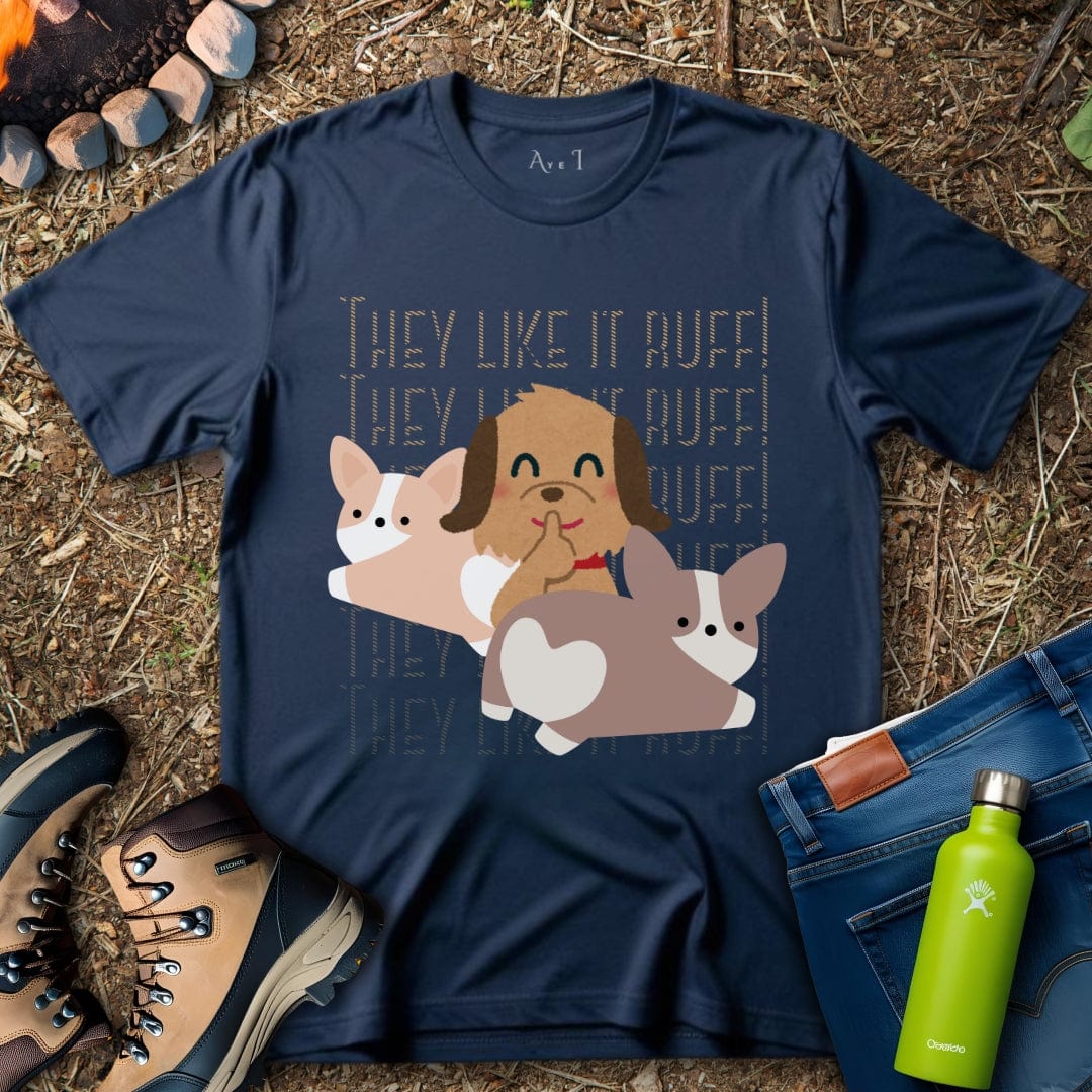 Aye I T-Shirt Navy / S Simple Dogs Hanging T-Shirt