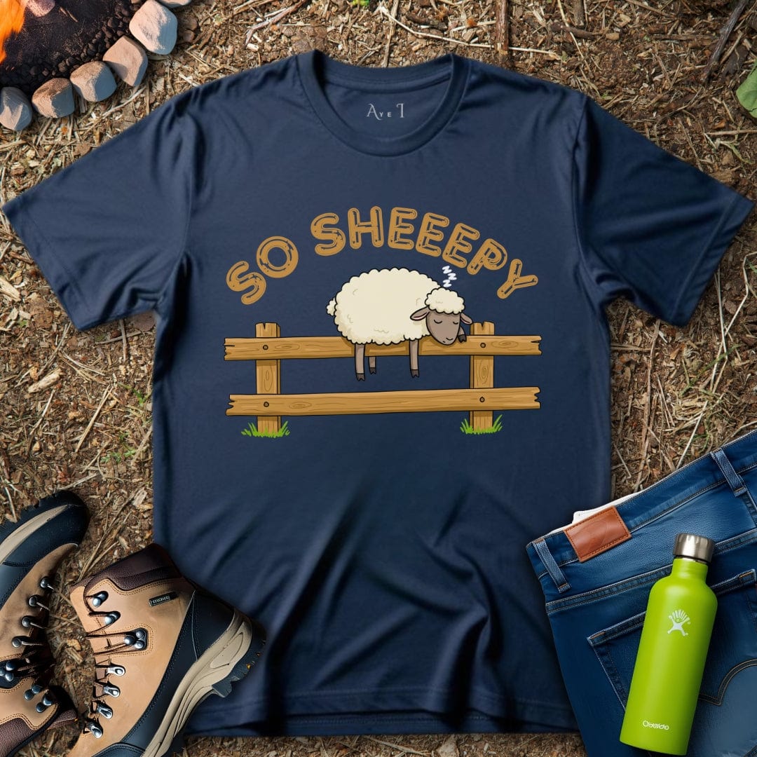 Aye I T-Shirt Navy / S Tired Sheep T-Shirt