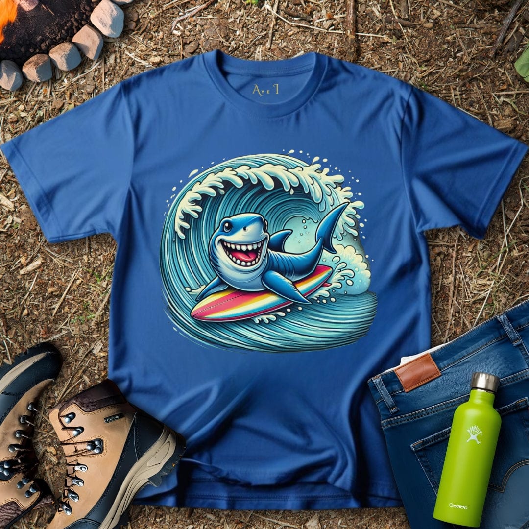 Aye I T-Shirt Royal / S Shark Surfing T-Shirt