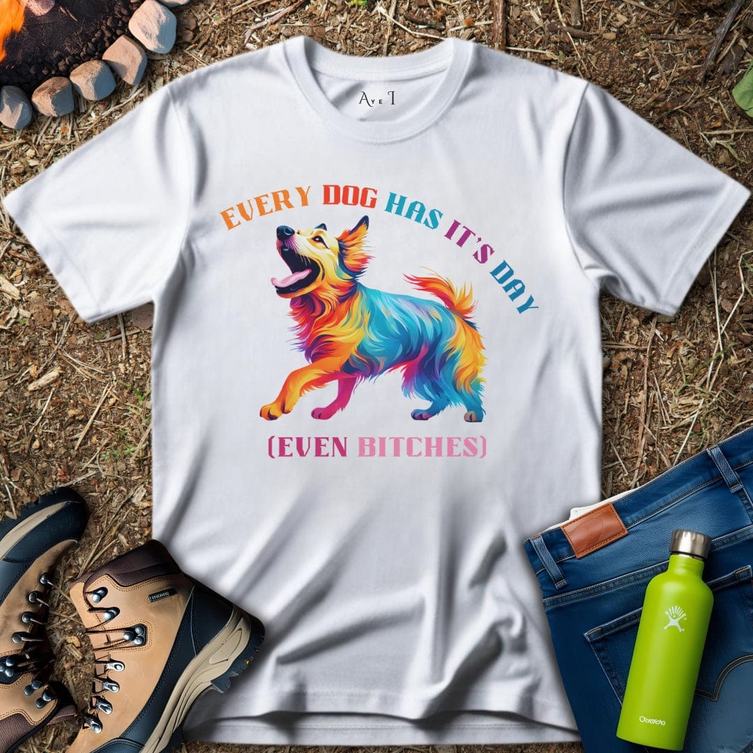 Aye I T-Shirt White / S Dog Day T-Shirt