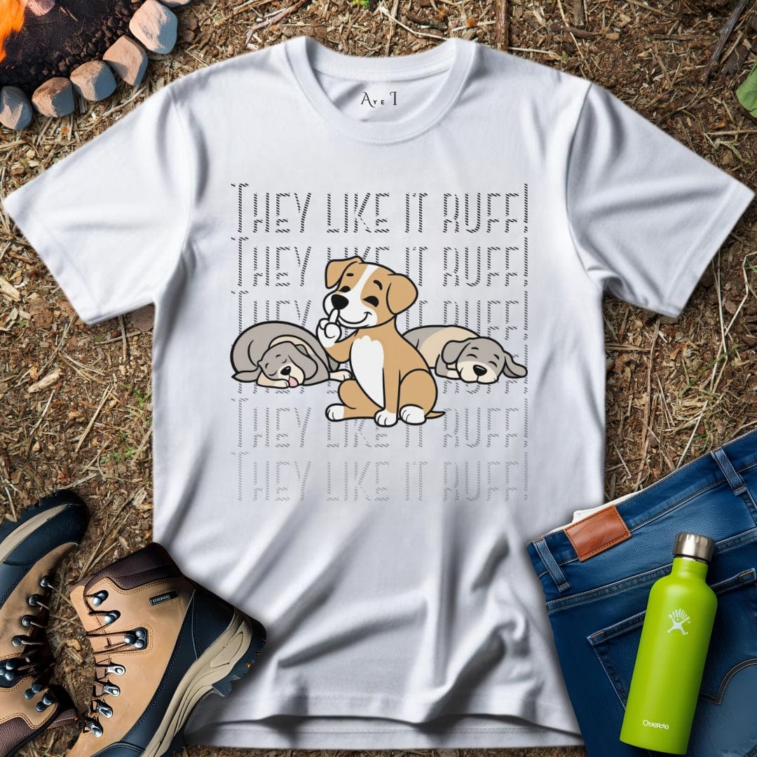 Aye I T-Shirt White / S Dogs Hanging T-Shirt