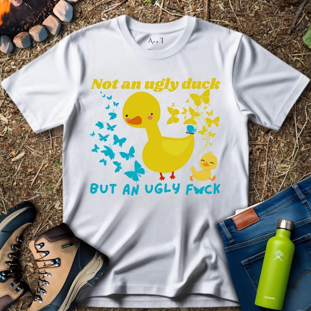 Aye I T-Shirt White / S Simple Butterfly Duck T-Shirt