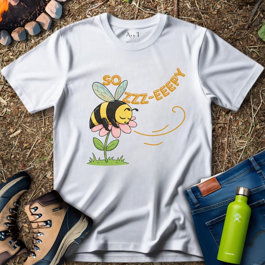 Aye I T-Shirt White / S Tired Bee T-Shirt