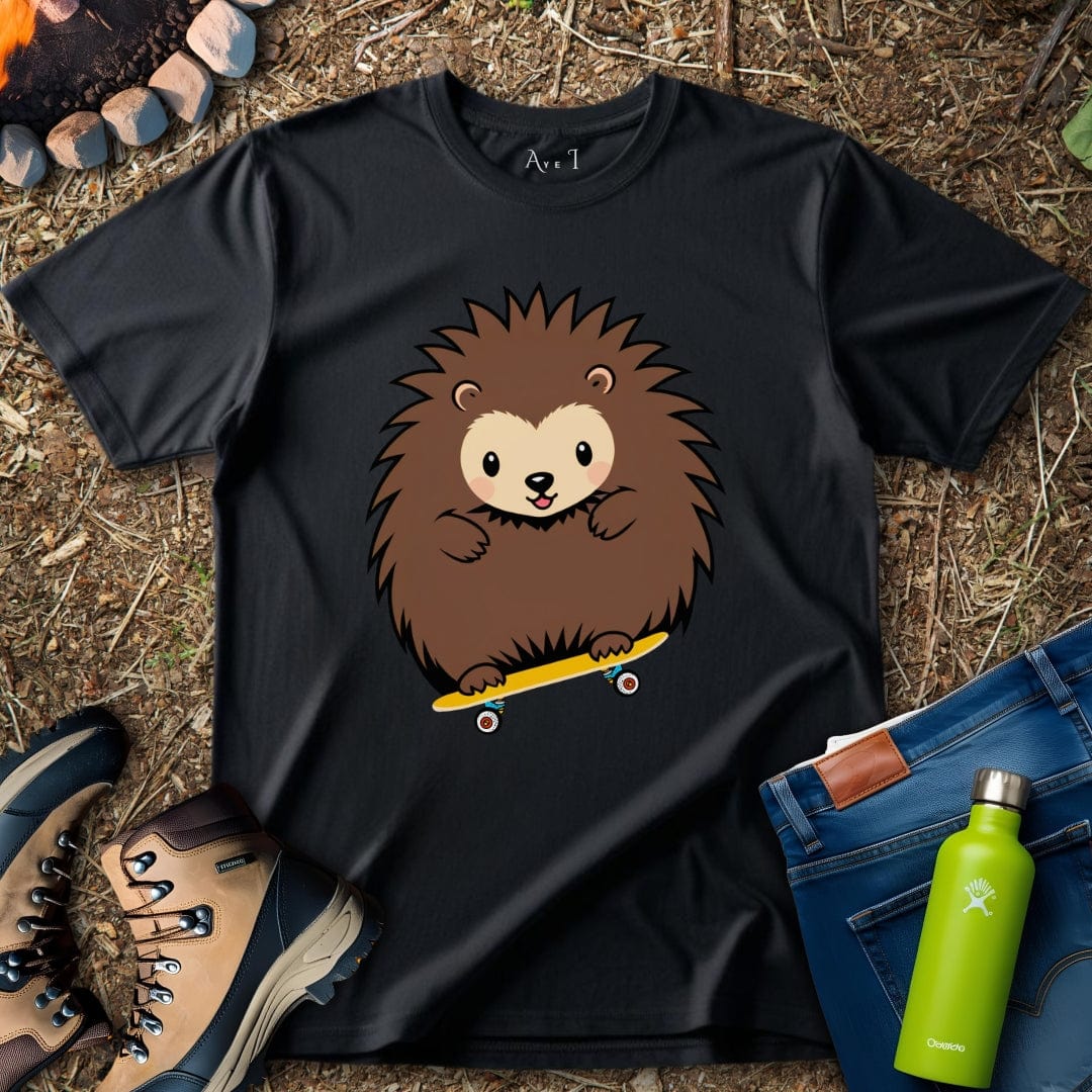 Aye I T-Shirt Black / S Porcupine Skateboarding T-Shirt