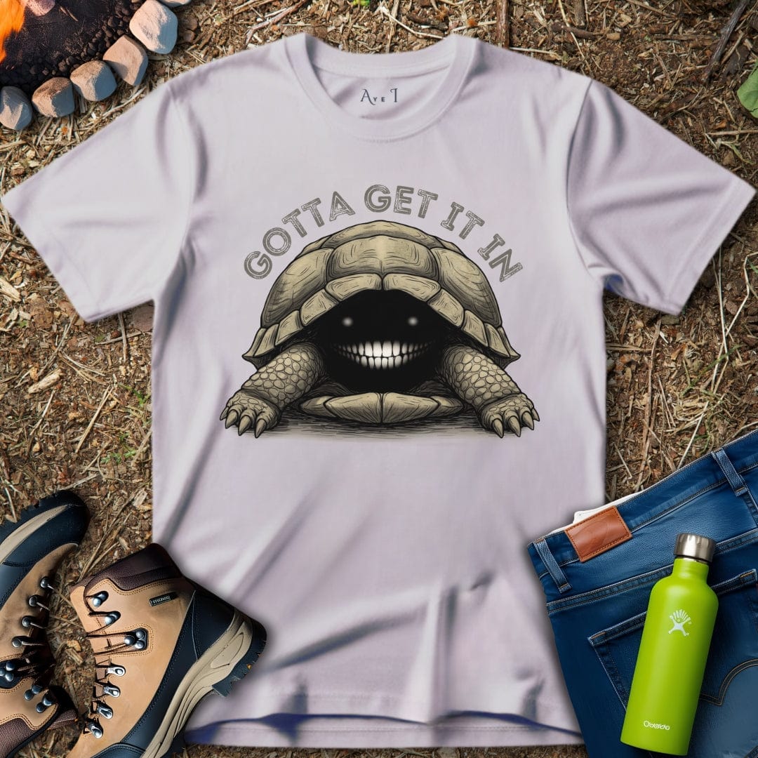 Aye I T-Shirt Ice Grey / S Hiding Turtle T-Shirt