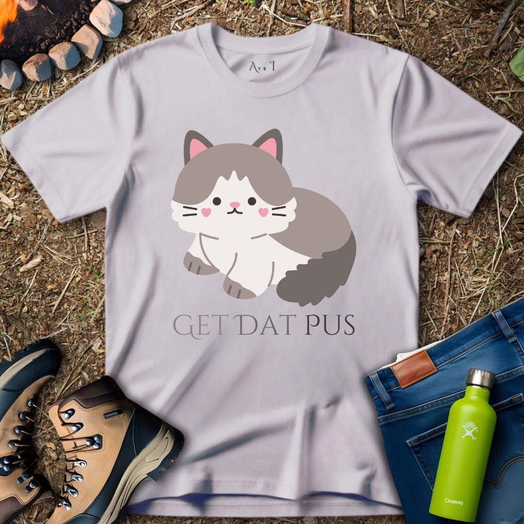 Aye I T-Shirt Ice Grey / S Simple Cat T-Shirt