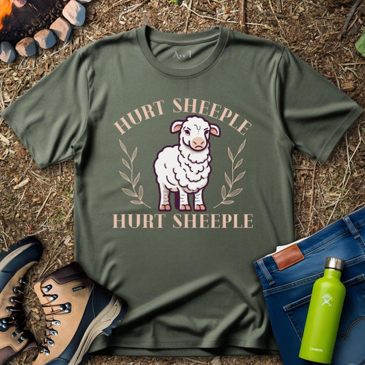 Aye I T-Shirt Military Green / S Angry Sheep T-Shirt