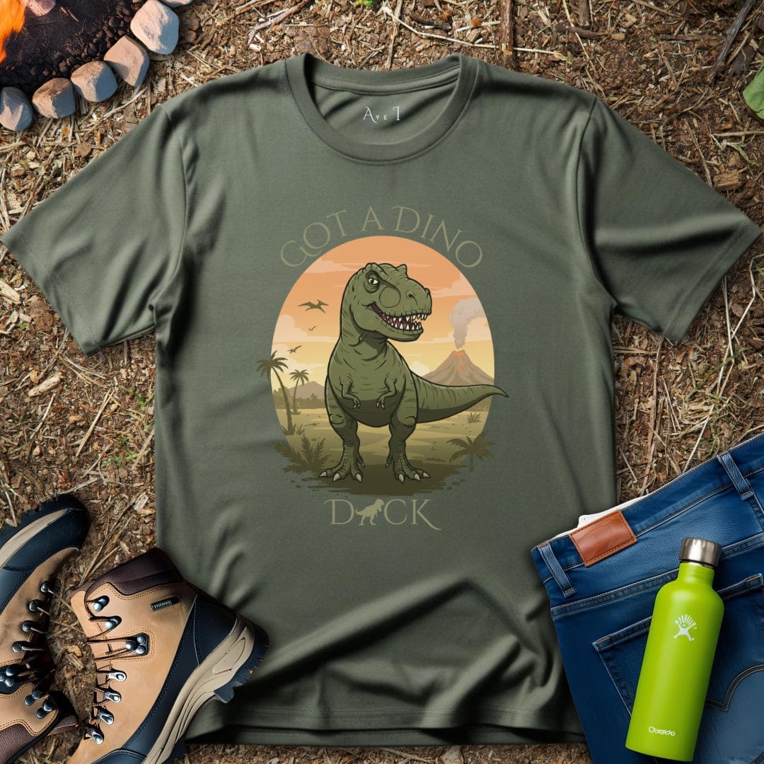 Aye I T-Shirt Military Green / S Tyrannosaurus Brag T-Shirt