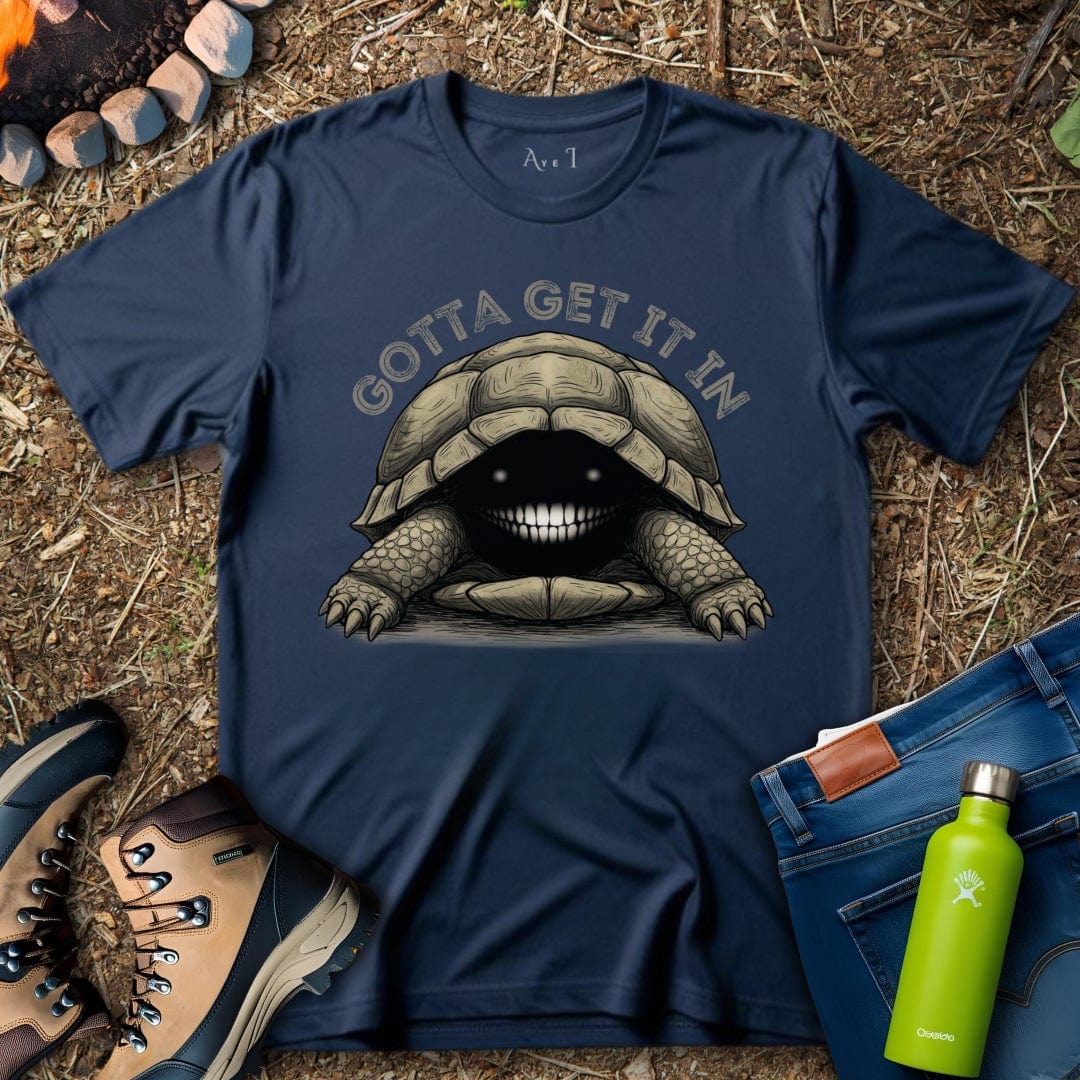 Aye I T-Shirt Navy / S Hiding Turtle T-Shirt