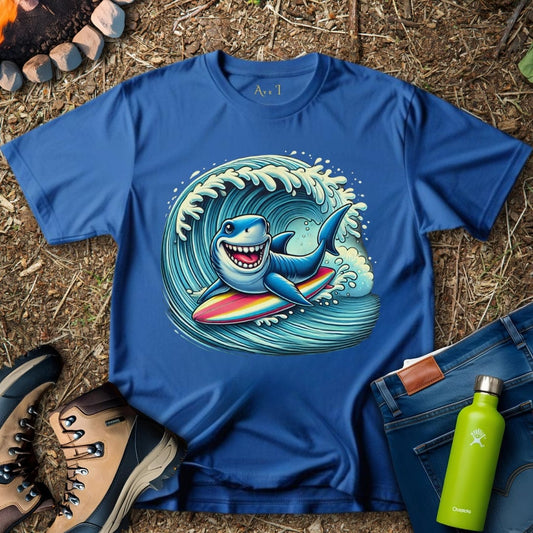 Aye I T-Shirt Royal / S Shark Surfing T-Shirt