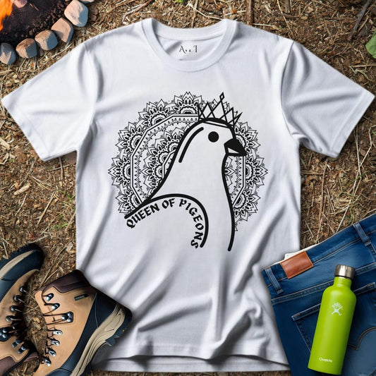 Aye I T-Shirt White / S Pigeon Queen T-Shirt