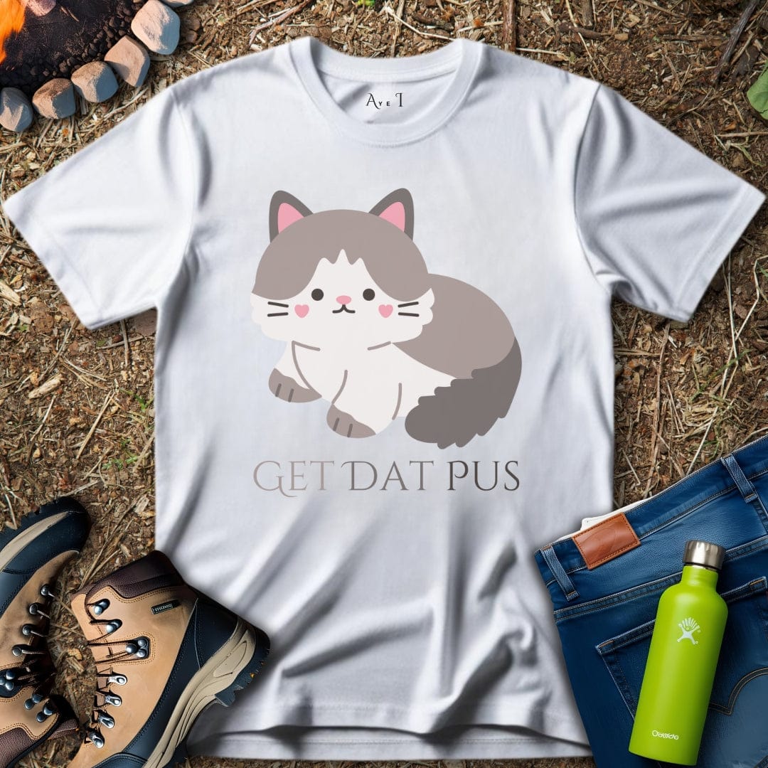 Aye I T-Shirt White / S Simple Cat T-Shirt